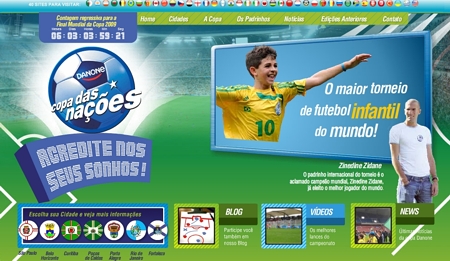 Website Copa das Nações 2009